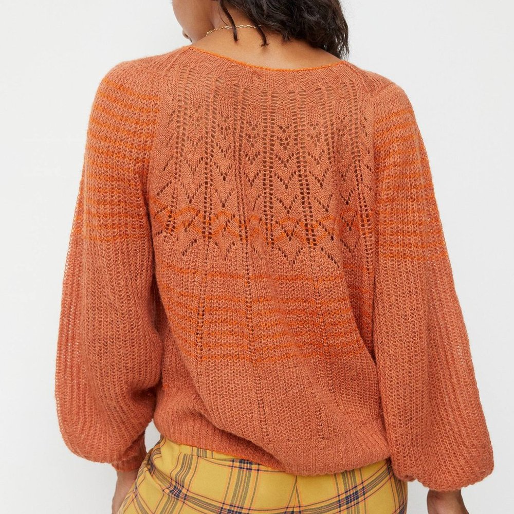 Anthropologie Maeve Lindsay Pointelle Sweater - Picture 3 of 3